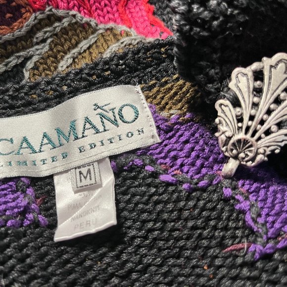 Caamano Peruvian Hand Knit Cardigan Sweater - Picture 7 of 7